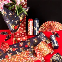 new year paper wrapping paper chinese style gift decoration 4 styles scrapbook paper cute tissue paper for gift wrapping