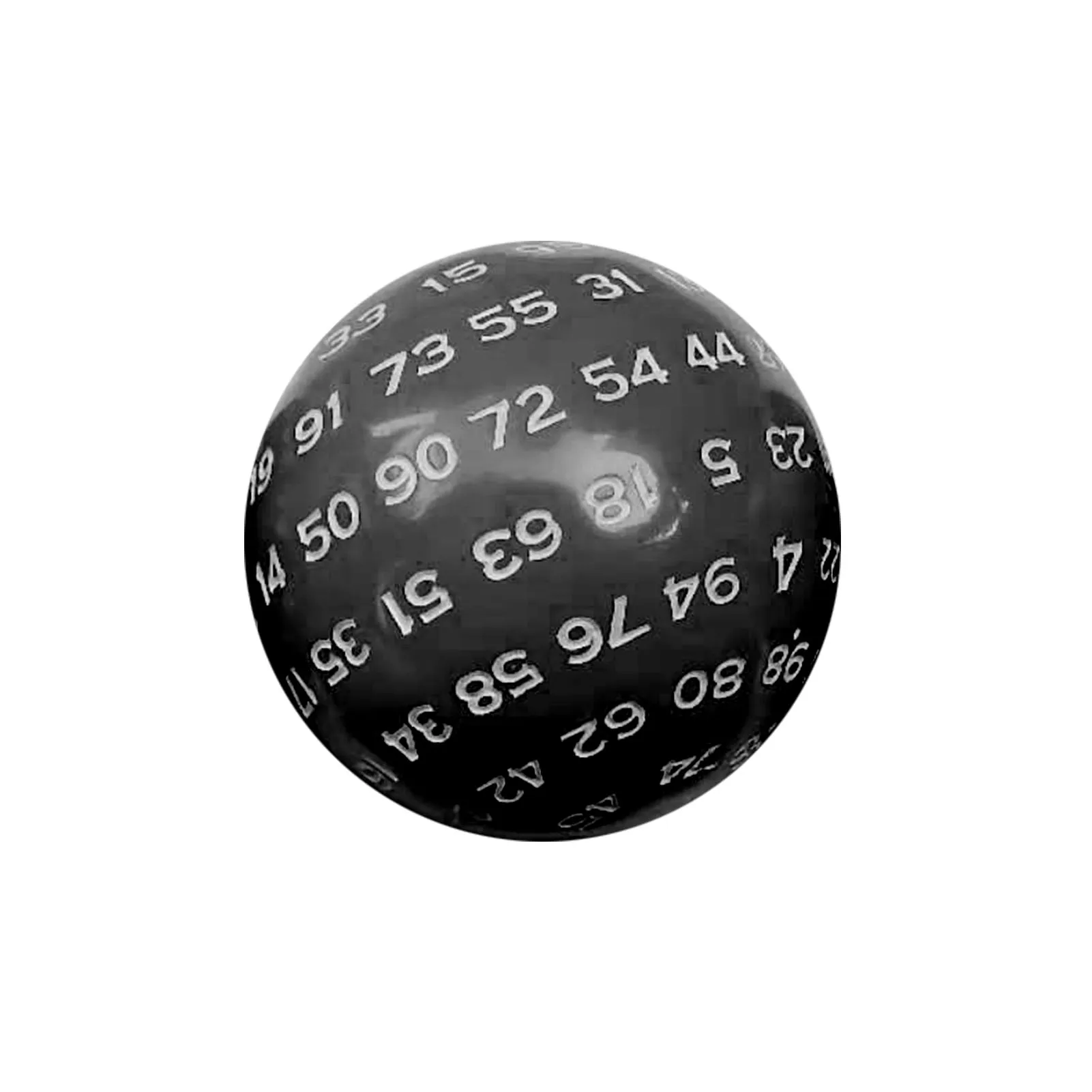 

Polyhedral Dice 100 Sides Acrylic Black Color With Bag For DND RPG Funny Kids Party Entertaiment