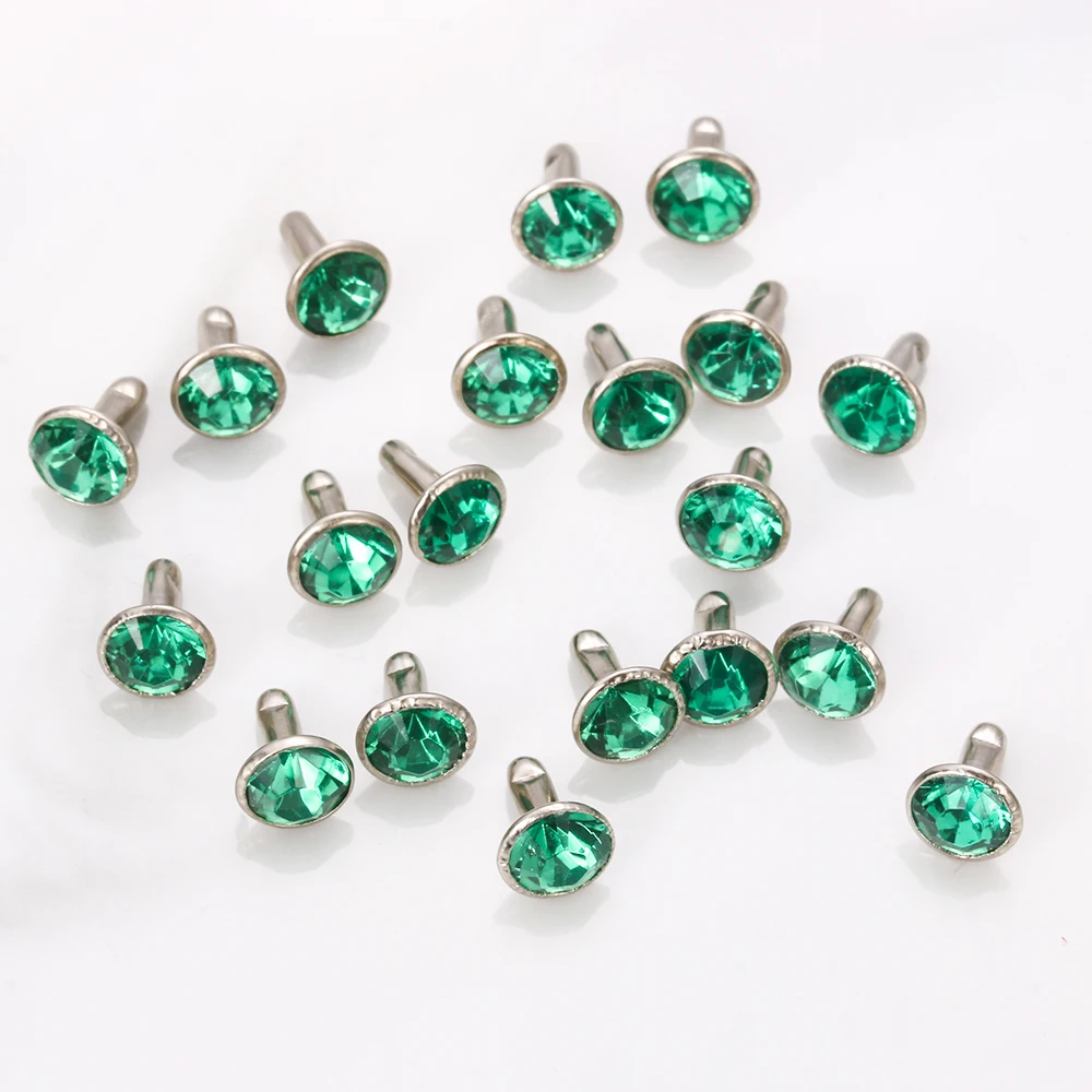 20 комплектов (40 шт.) новых разноцветных заклепки из горного хрусталя сделай сам