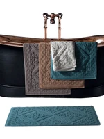 jacquar towel ant slip hotel spa beauty bath mat for floor entrance doormat toilet bathtub absorbent floor mats 50x80cm