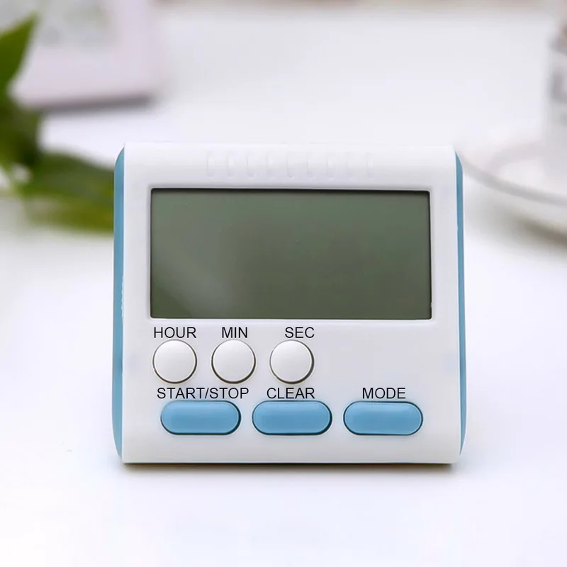 Кухня таймер 24 часа цифровой таймер обратного отсчета на шнуровке и застежке-обратный отсчет для Кухня выпечки спортивных игр офисные многофункциональные часы-будильник