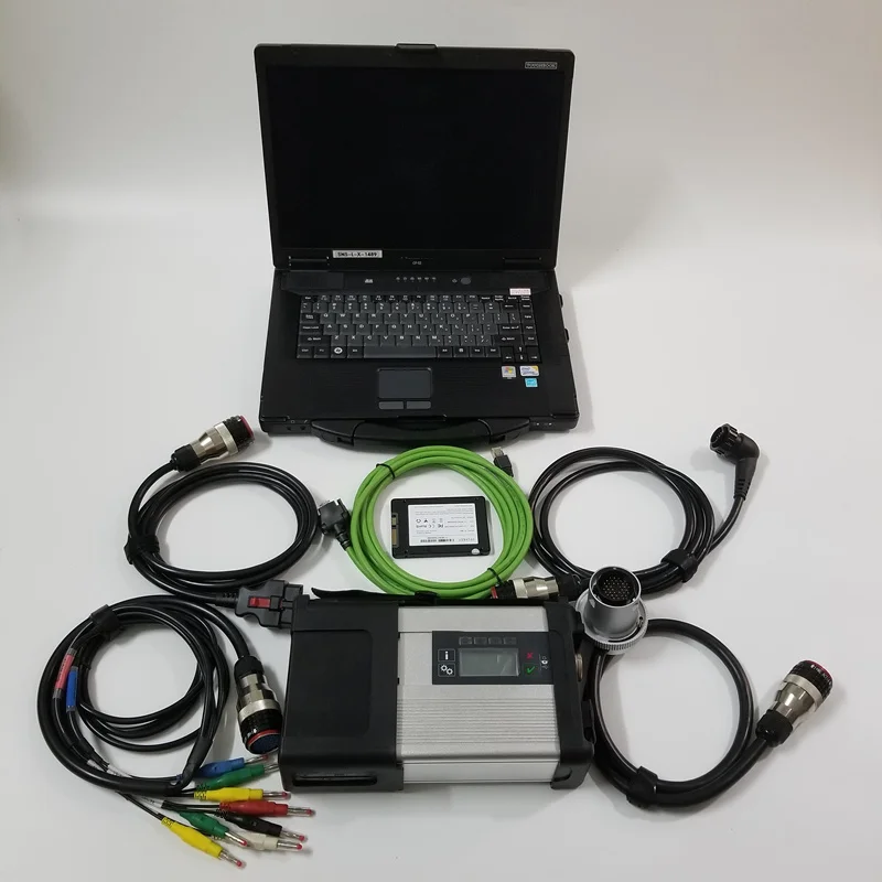 Mb Star C5 SD Подключение + ноутбук CF52 i5 4g с 360GB SSD программным обеспечением v2020.3 DTS v