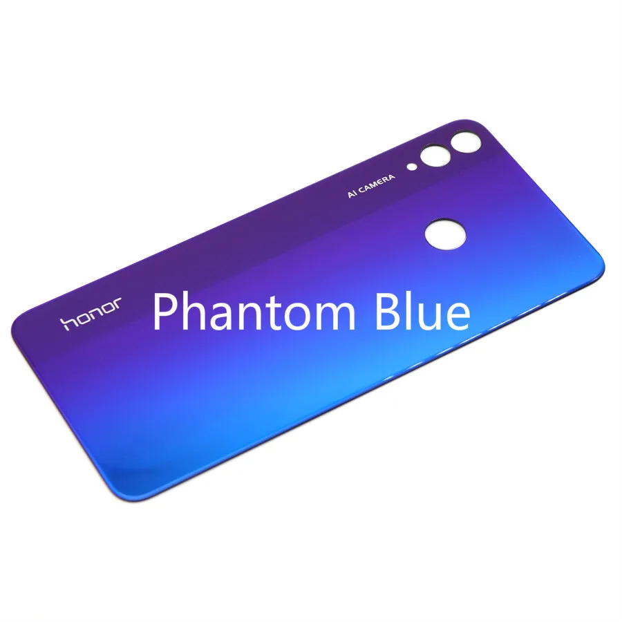 Phantom Blue Для huawei Honor 8X крышка батареи Задняя стеклянная задняя дверь корпус чехол для huawei Honor 8X Задняя крышка батареи Замена оболочки - Цвет: Phantom Blue