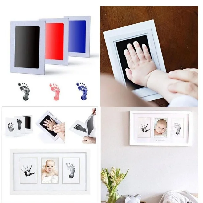 Детский отпечаток отпечатка пальца нетоксичный для новорожденного напечатанный