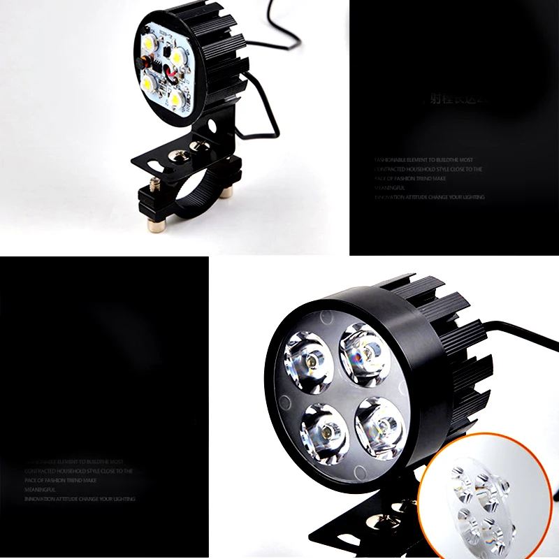 12v 20w Headlight Motorcycle driving work Lamp LED motor Assist spotlight auxiliary lamp motorbike headlamp |
