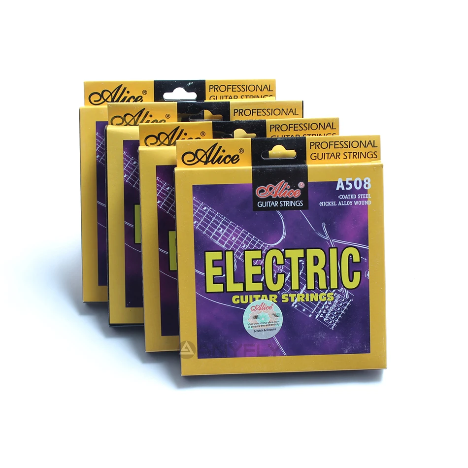 original alice a508 elektrische gitarre saiten 1st 6th vollen satz saiten licht super licht nickel wound stahl core gitarre teil free global shipping