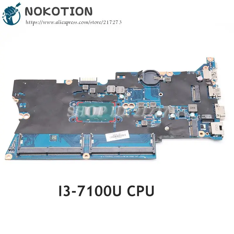 

NOKOTION 905792-001 905792-601 DA0X81MB6E0 For HP Probook 430 440 G4 Laptop Motherboard I3-7100U CPU DDR4