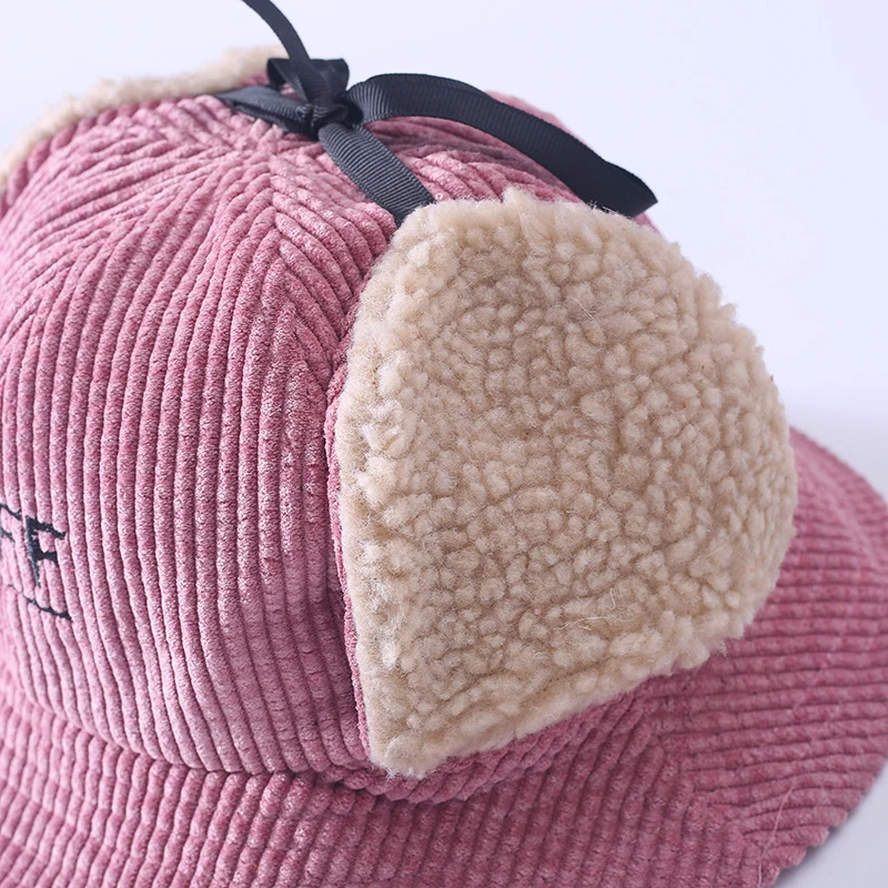 Детская шапка в рыбацком стиле Новинка сезон осень-зима теплая с вышивкой