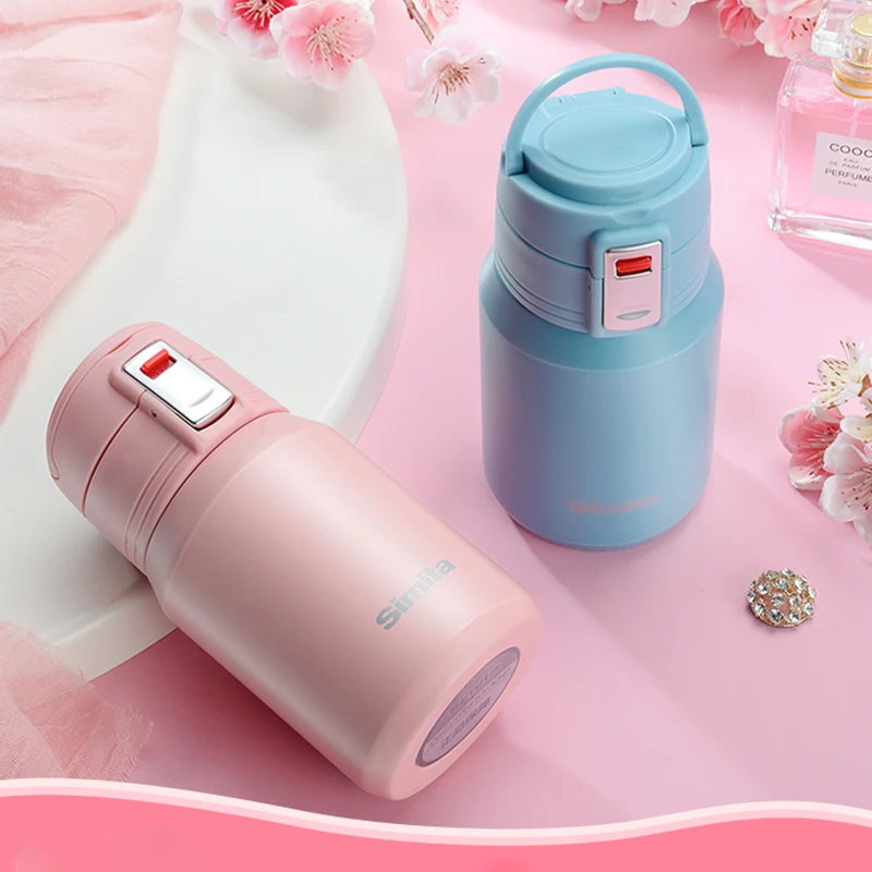 Вакуумная фляжка SIMITA Модный Красочный термос бутылка для воды портативная Милая