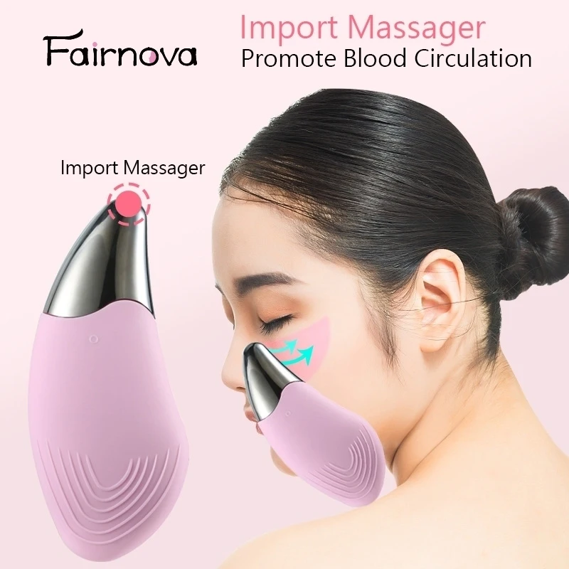 

6Gears Rechargeable Silicone Electric Facial Cleaner Deep Washing Brush Skin Scrubber Mini Waterproof Pore Face Cleansing Device