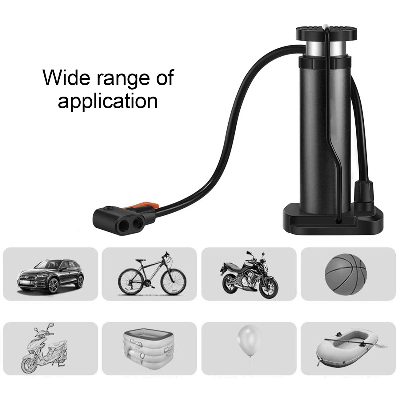 

Bike Pump Mini Portable Bicycle Foot Pump with Pressure Gauge Bike Tire Air Pump Bicycle Accessories
