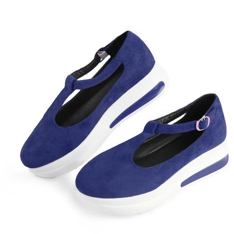 

2021 New Women Shoes Summer Sandals Thick Bottom Platform Flat Shoes Ladies Wedges Sandals Buckle Strap Casual Female Footwear