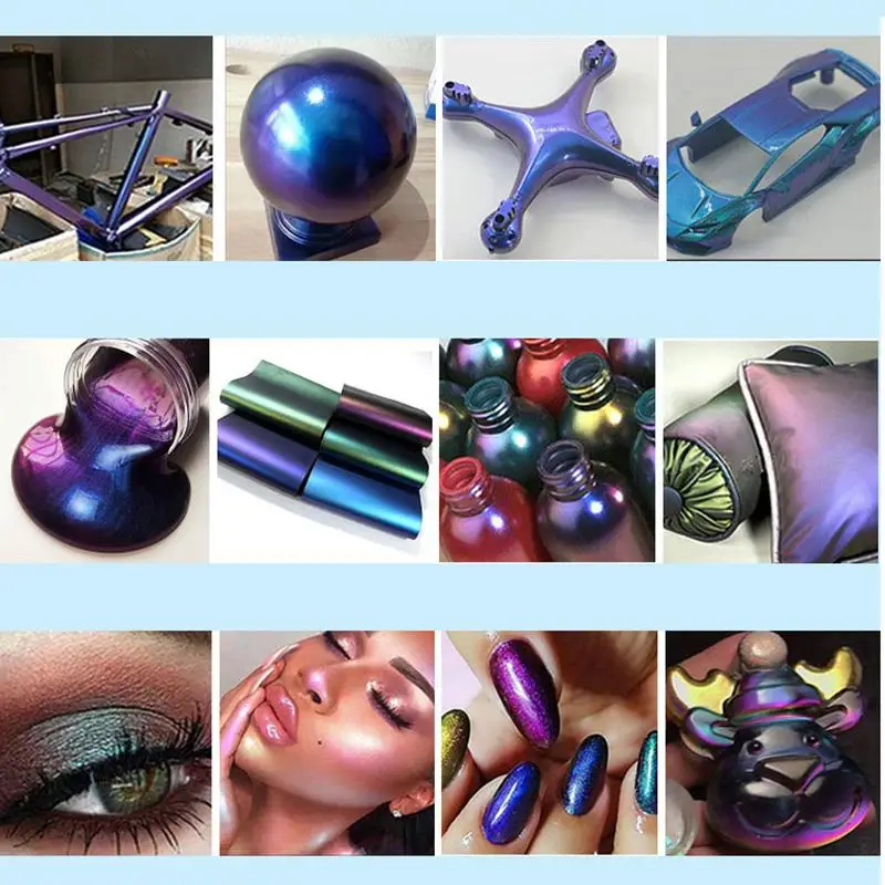 Жемчужный глиттер для эпоксидной смолы Chameleon Powder набор пигментов Магический диско DIY краситель для изготовления ювелирных украшений.