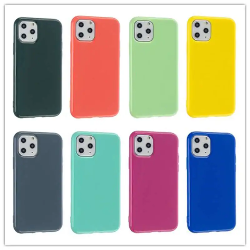 Модный яркий однотонный чехол для телефона iPhone 11 Pro Max XR XS X Силиконовый 8 7 6 6S Plus