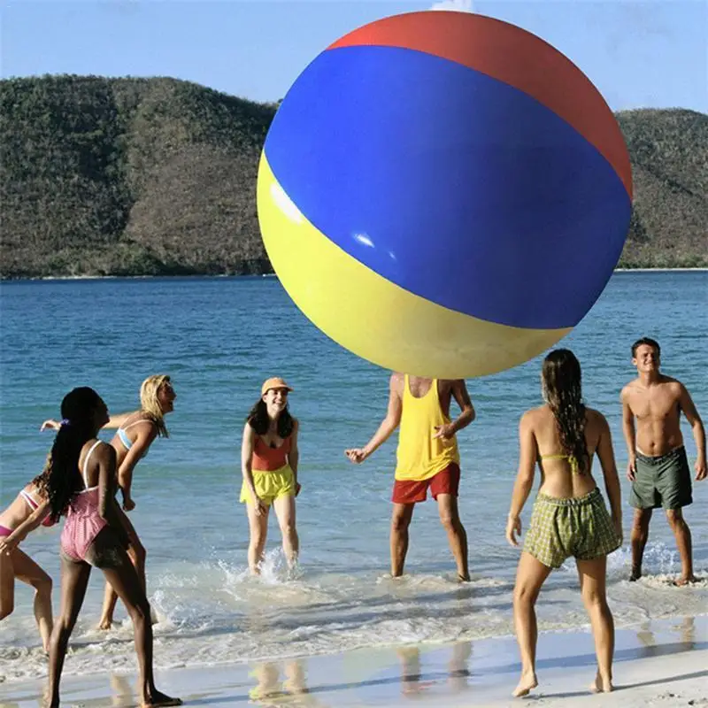 巨大なインフレータブルpvcビーチボール,厚手の巨大な3色,80cm/100cm/150cm,バレーボール,サッカー,屋外パーティー,子供のおもちゃ