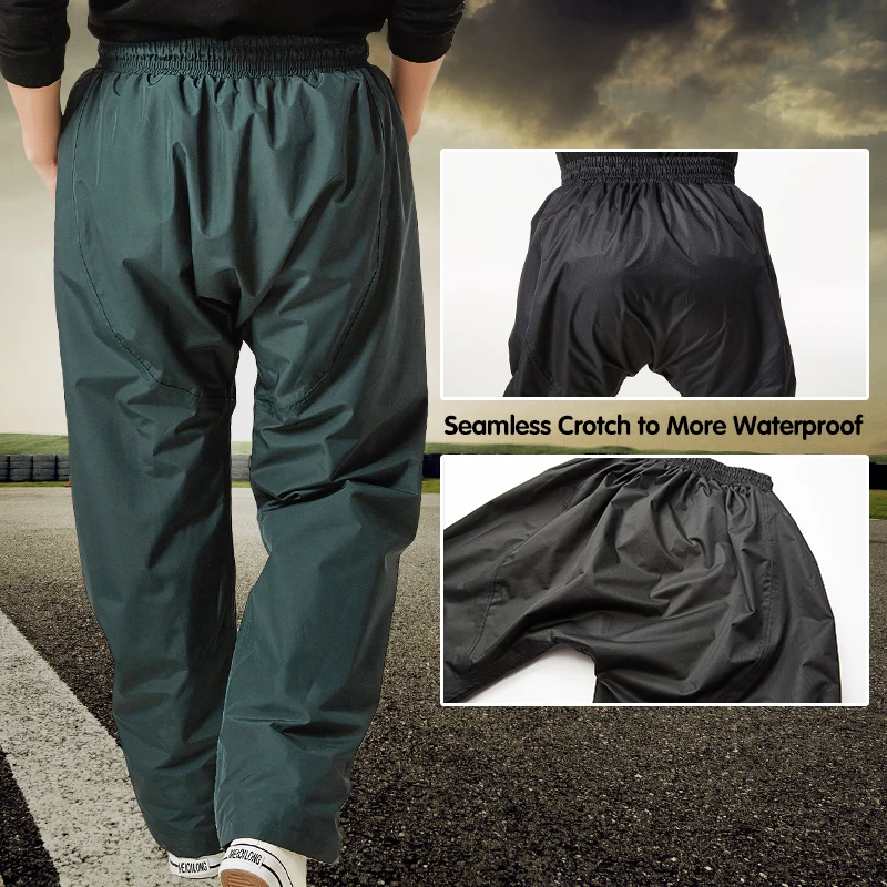 Женские/мужские дождевики QIAN с карманами уплотненные Водонепроницаемые брюки