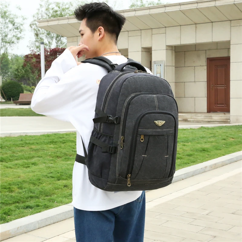 Водонепроницаемый холщовый дорожный рюкзак для мужчин отдыха 15 6 дюймовый
