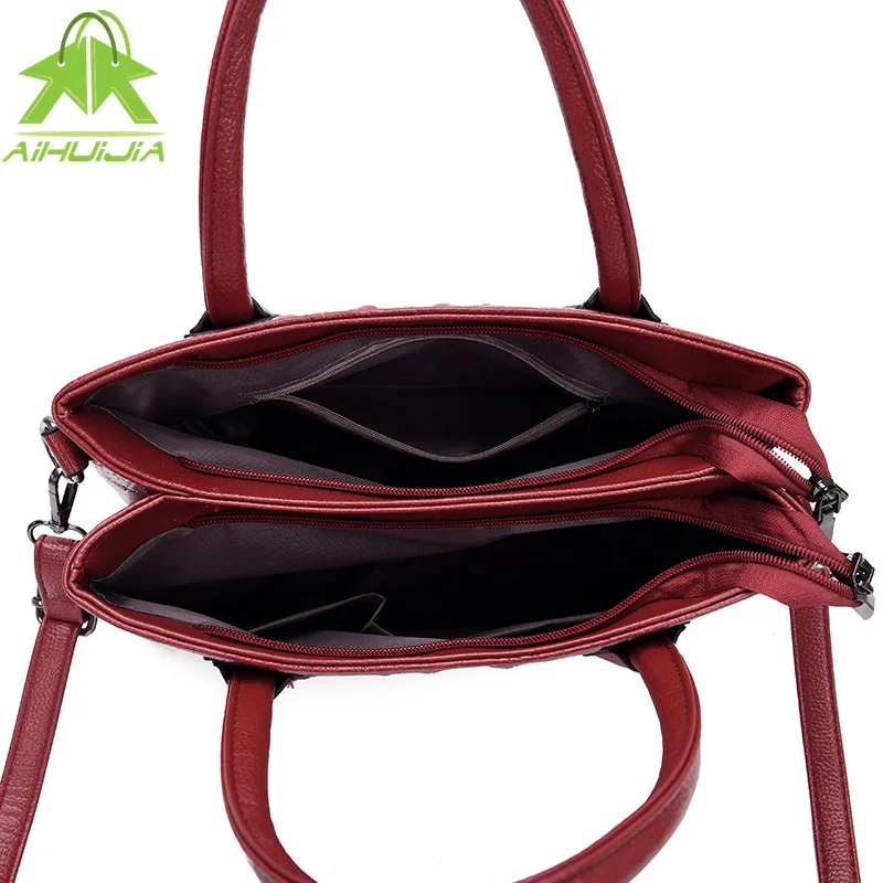 

Fashion Casual Solid Color Alligator High Quality Pu Leather Women Handbag 2021 New Ladies Large Capacity Shoulder Crossbody Bag