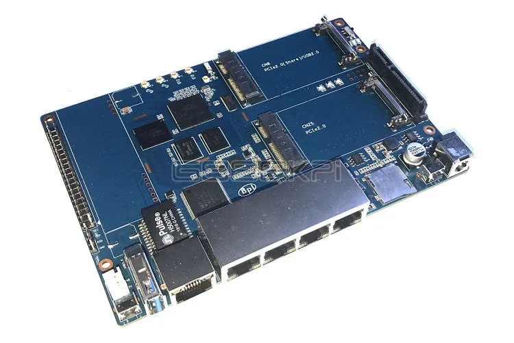 BPI-R64 Banana Pi MT 7622 с открытым исходным кодом wifi маршрутизатор макетная плата MT7622 4 Gigabit Порты lan 1 порт Gigabit WAN 64 бит чип