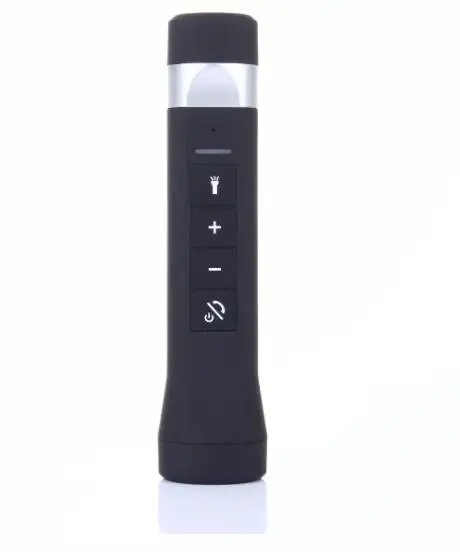 Черный Динамик для велосипеда MP3-плеер USB TF слот кардридера езды аудио спортивный динамик с функцией Bluetooth Литий-ионный аккумулятор fm-радио светодиодный фонарик - Цвет: Черный