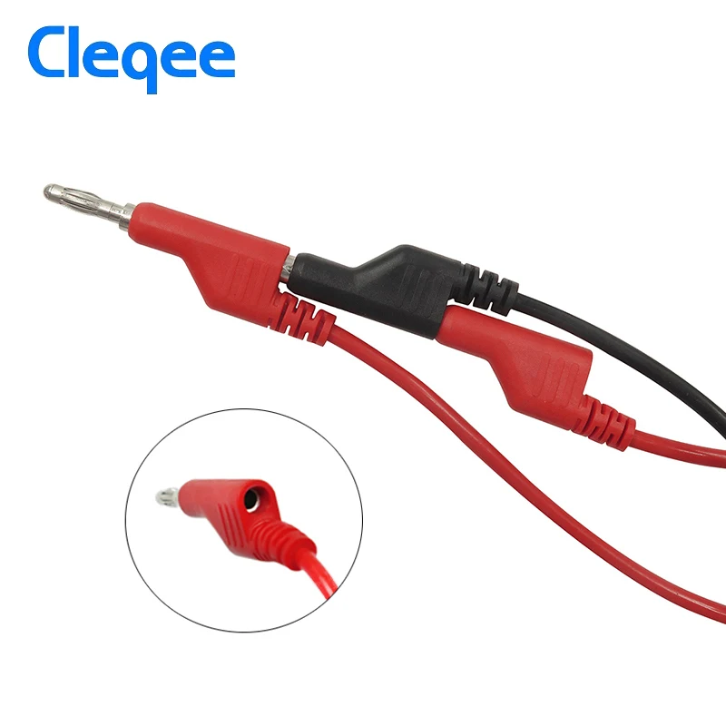 Набор тестовых проводов Cleqee P1036B 4 мм разъем типа &quotбанан&quot для мультиметра с
