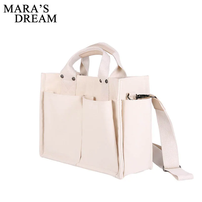 Mara's Dream новинка 2019 однотонная сумка через плечо холщовые сумки модная большой