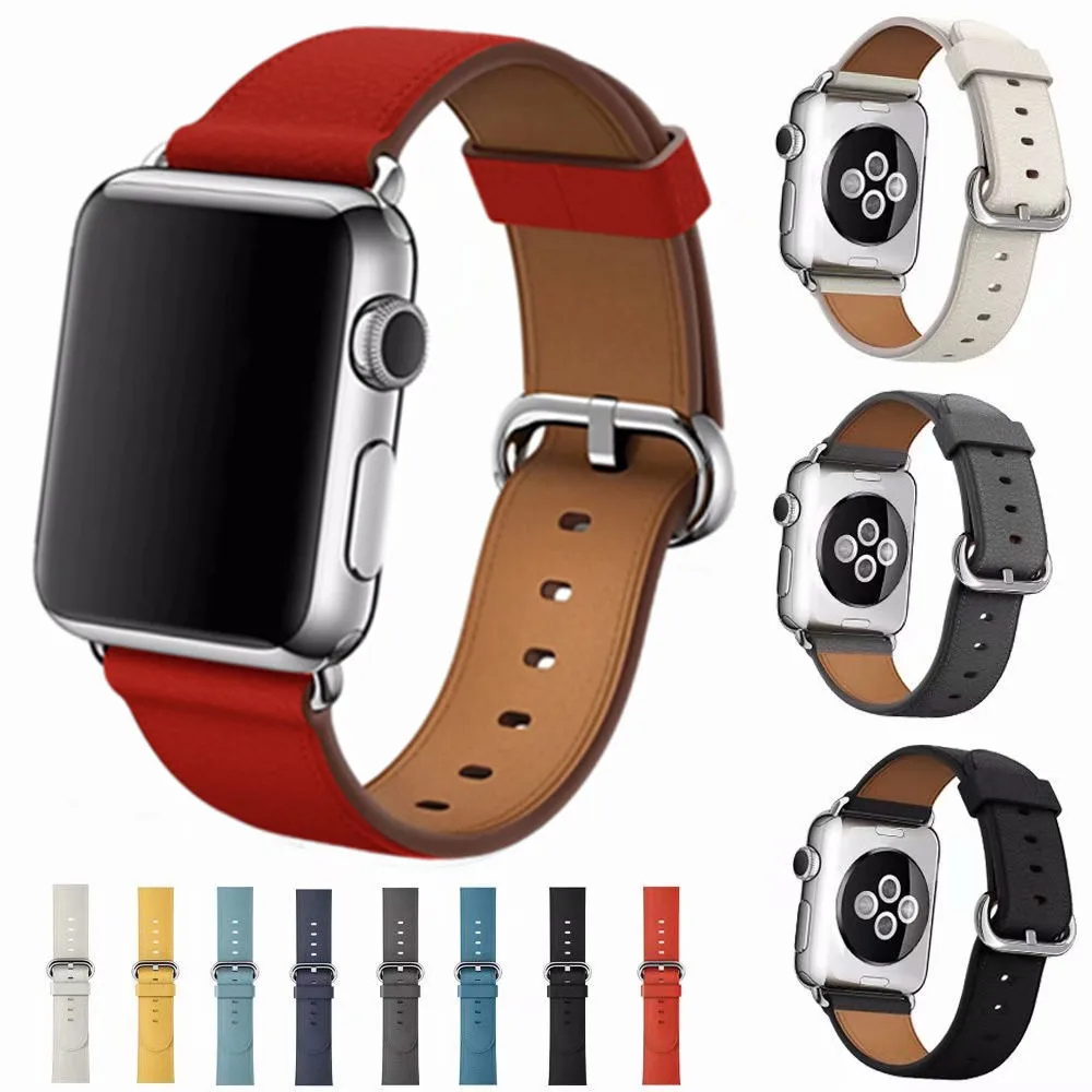 40 мм 44 из натуральной кожи петлевой для наручных часов Apple Watch 38/42 сменный браслет