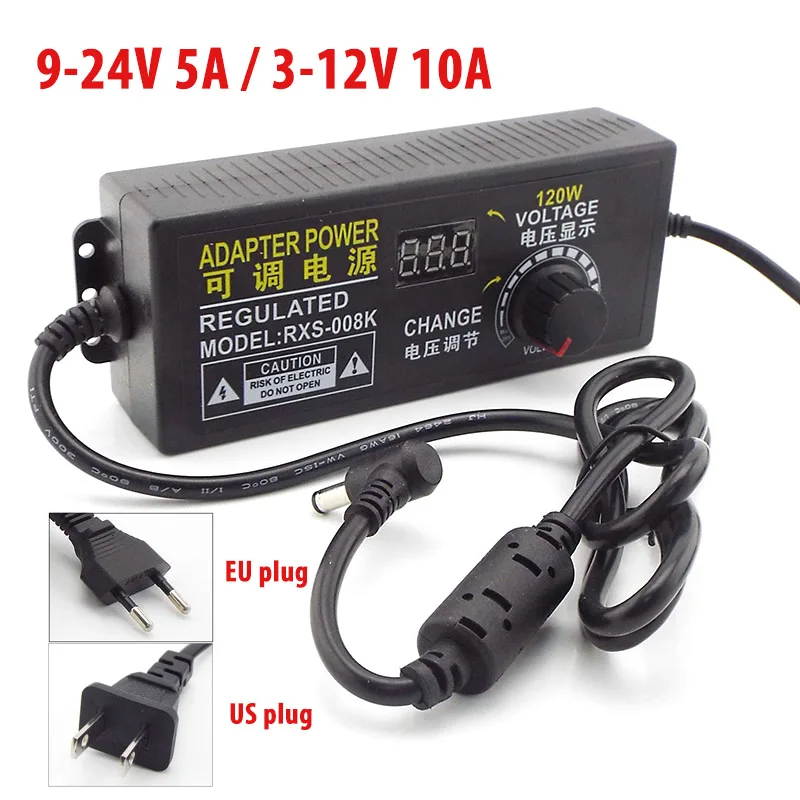 Регулируемый экран дисплея 3 В-12 в 10A 9 в-24 5A AC DC 12 14 15 16 17 18 19 20 22 24 В Универсальный