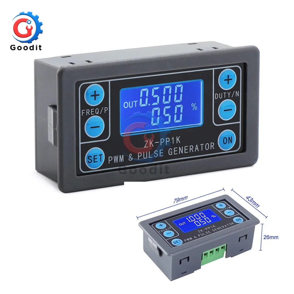 Генератор сигнала прямоугольной волны с ЖК дисплеем PWM генератор