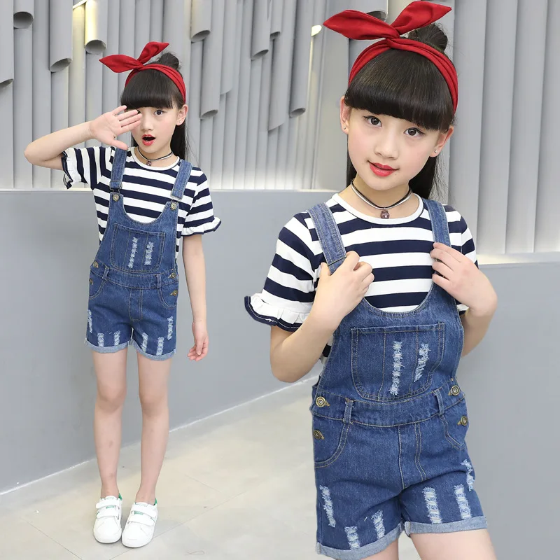 2019 г. Комплекты летней одежды для девочек модная одежда Новое поступление