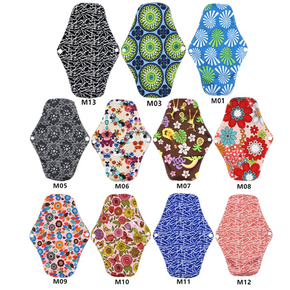 

8Pcs Reusable Washable Nursing Mat Sanitary Towel Sanitary Napkin Menstrual Pad for Girls Women