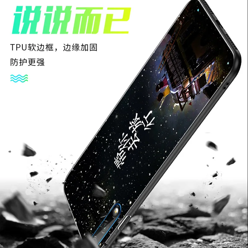 Бабочка чехол в виде светящегося стекла для huawei Honor 9X 9X Pro Роскошный чехол для задней части корпуса huawei Honor 8X 9X 7X защитный чехол для телефона чехол Coque