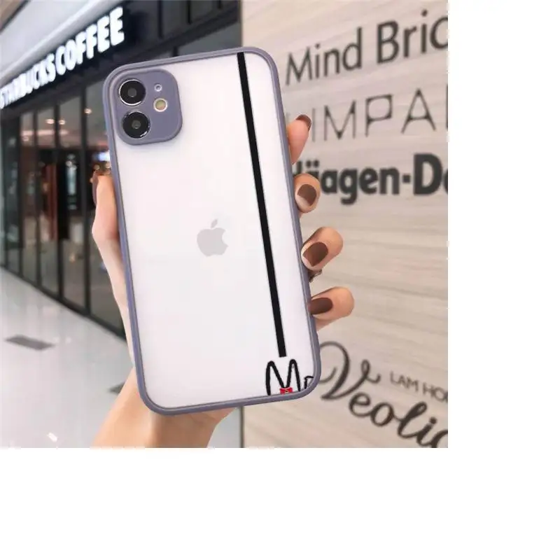 

Crown Letter King Queen Phone Cases matte transparent For iphone 7 8 11 12 plus mini x xs xr pro max luxury brand cover