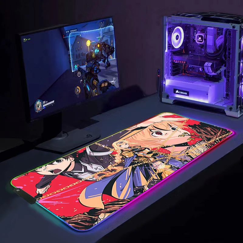 

Sword Art Online Gaming Mouse Pad Computer Mousepad RGB Large Mouse Pad Gamer XXL Mouse Carpet Big Mouse Pad PC Desk Play Mat