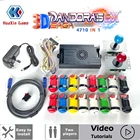 2 игрока 3D Pandora Сага 4710 в 1 комплект копия SANWA Джойстик, HAPP кнопка сделай сам аркадная Машина домашний шкаф с обучающим руководством