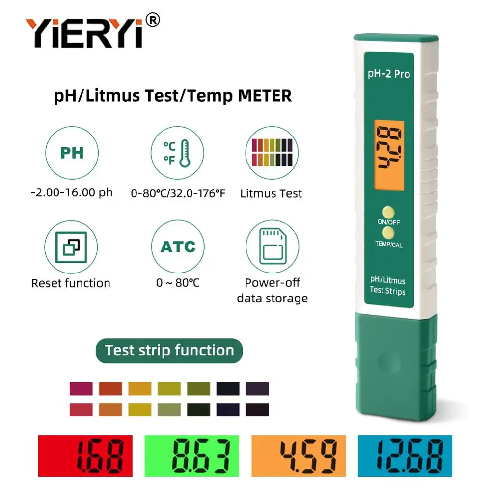 Цифровой рН метр yieryi лакмусовый тестер в виде ручки 0 01 PH высокоточный качества