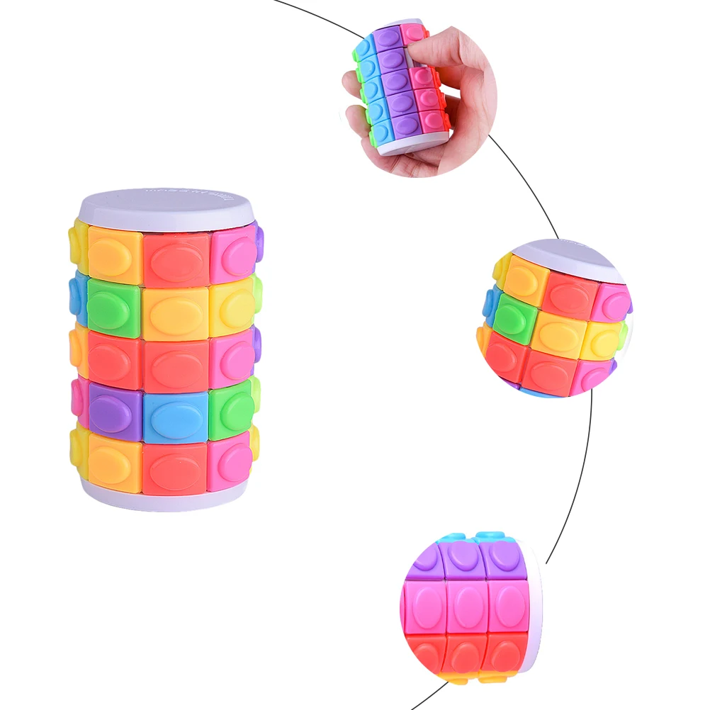 3D головоломка куб башня в форме цилиндра или Куба Логические развивающие игры