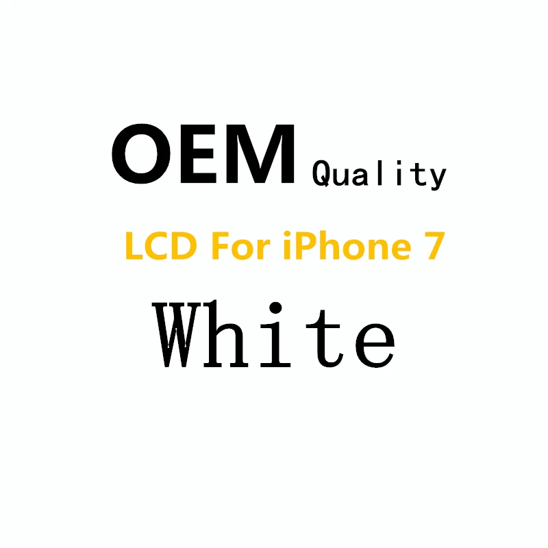 OEM оригинальное качество ЖК-дисплей для iPhone 6 6s 7 Plus кодирующий преобразователь сенсорного экрана в сборе Замена Черный Белый - Цвет: For iPhone 7 White