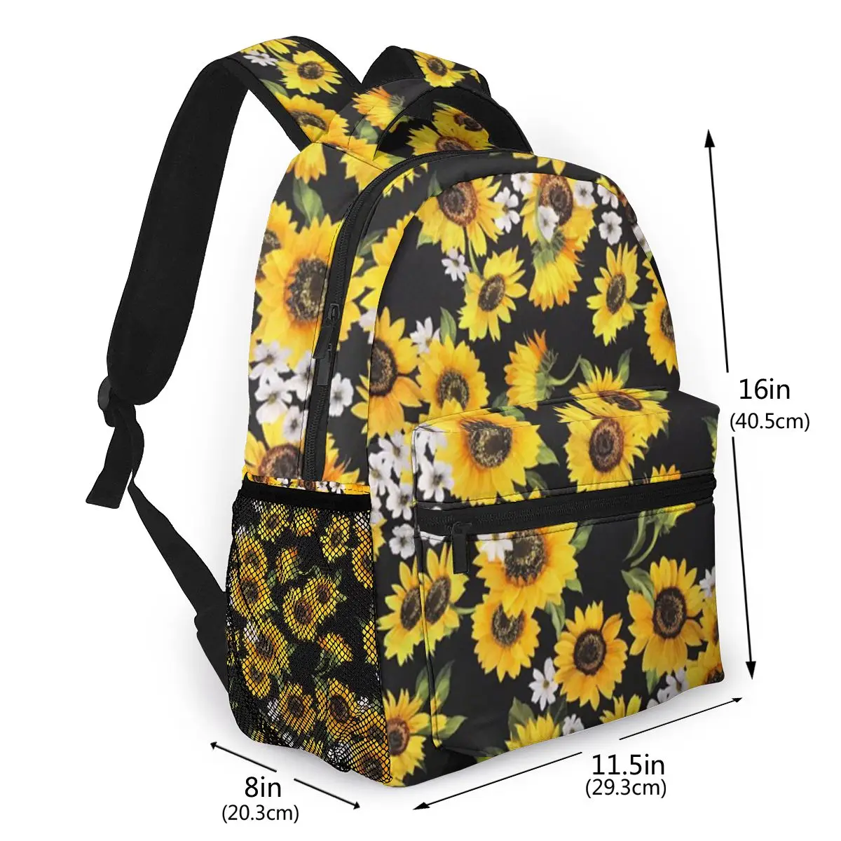 Женский и мужской рюкзак с 3D-принтом подсолнухов | Багаж сумки