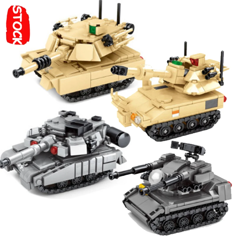 Конструктор Военный для выживания набор моделей танка боя солдат игрушечные