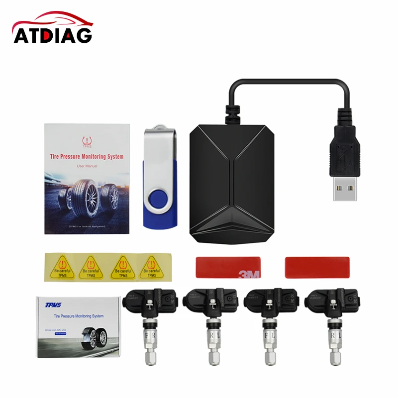 Новая TPMS для Android Автомобильная DVD автомобильная система мониторинга давления в