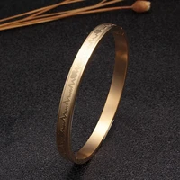 gold plated tone design stainless steel cuff bangles classic men women casual sporty charm bangles wedding party jewelry