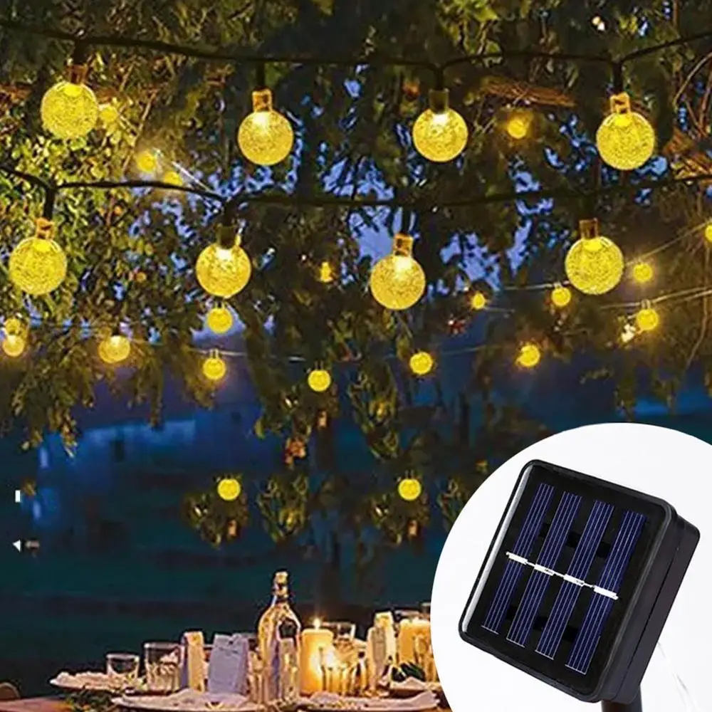 6 5 м 30 светодиодов шар Солнечная Водонепроницаемая наружная Рождественская