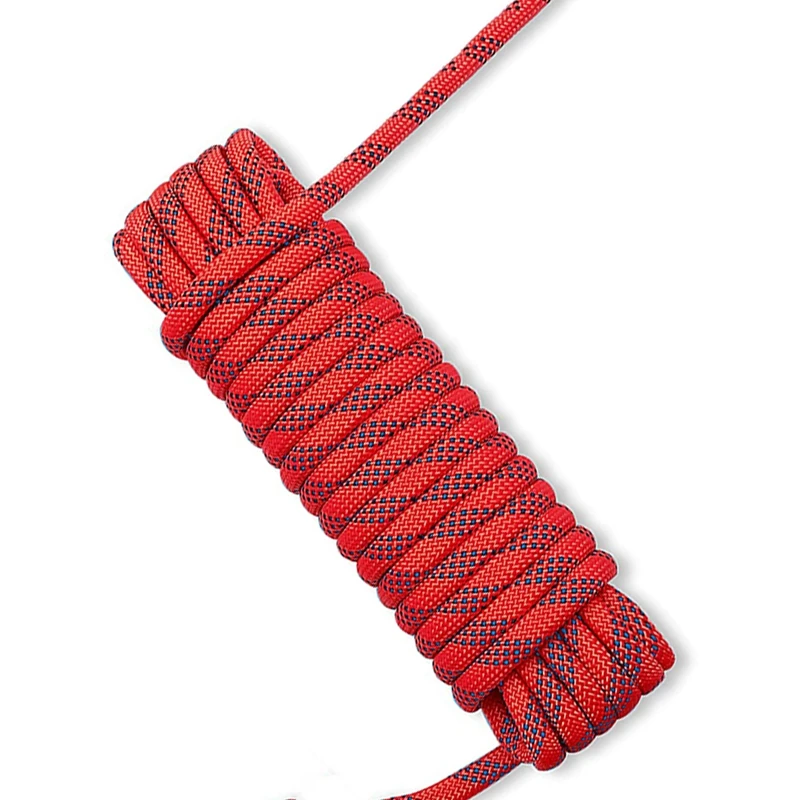 

Outdoor Climbing Rope Rock Rope Safety Rope Climbing Rope with Buckle Climbing Rope with Carabiner (10M, 32Ft)