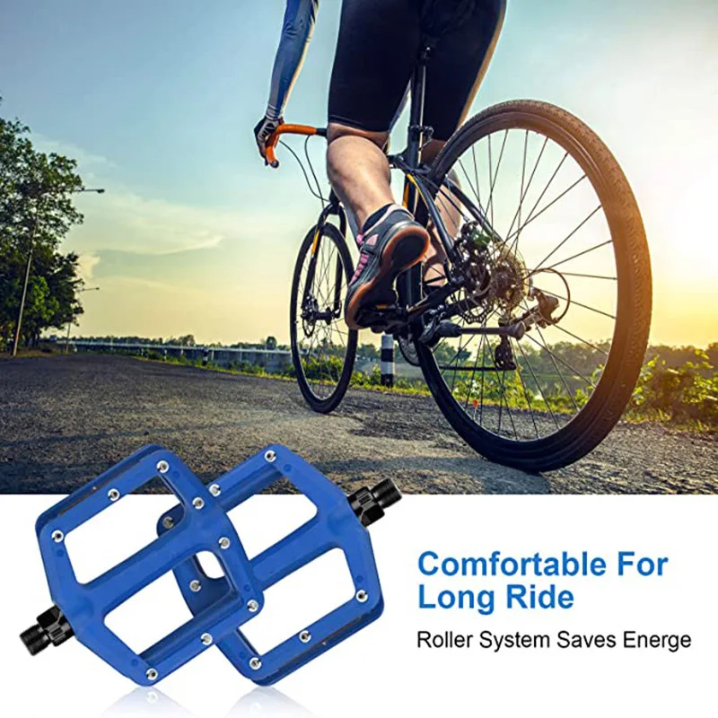 

Suitable for Mountain Bike Accessories 1 Pair of Bicycle Non-slip Bearing Pedals Mountain Bike Pedals Nylon Pedals
