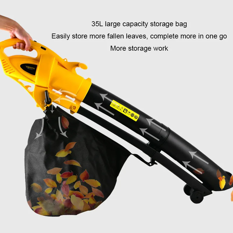 

3000W blower portable high-power electric leaf suction machine garden cleaning tool leaf shredder 35L large capacity