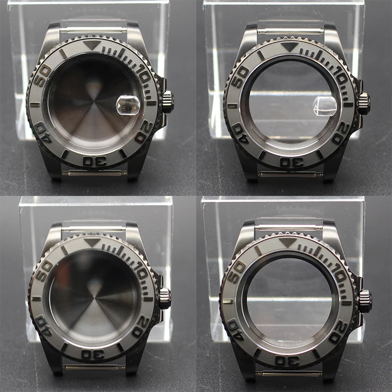 40mm Case Men's Watch Stainless Steel Sapphire Glass Submariner Fit seiko nh35 nh36 eta 2824 miyota 8215 Movement 28.5mm dial
