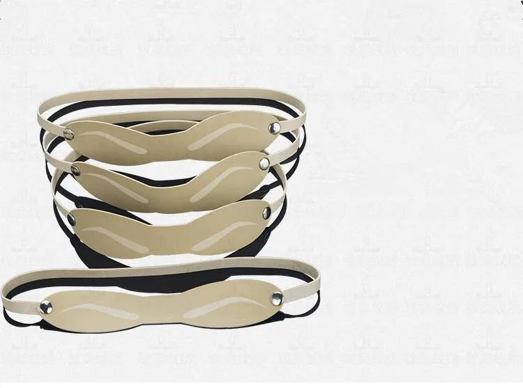 

5 Pcs Tattoo Fake Skin Eyebrow Silicone Rubber Practice Skin for Beginners Bring on Head Easy To Operate