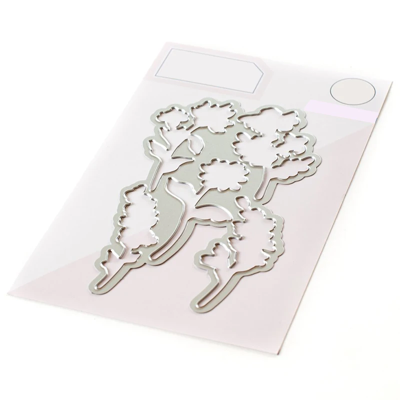 Новинка 2021 прозрачные штампы с цветочным рисунком милого друга металлические