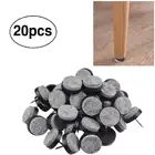 Накладка скользящая круглая, 20 шт., защита пола для шкафа, дивана, кресла, ножек стола, снижение уровня шума на войлочная прокладка для мебели